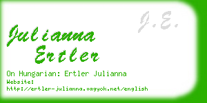 julianna ertler business card